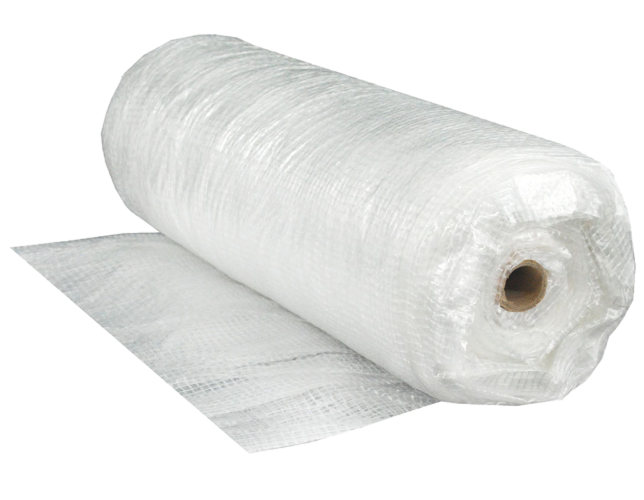 Roll of woven poly sheeting